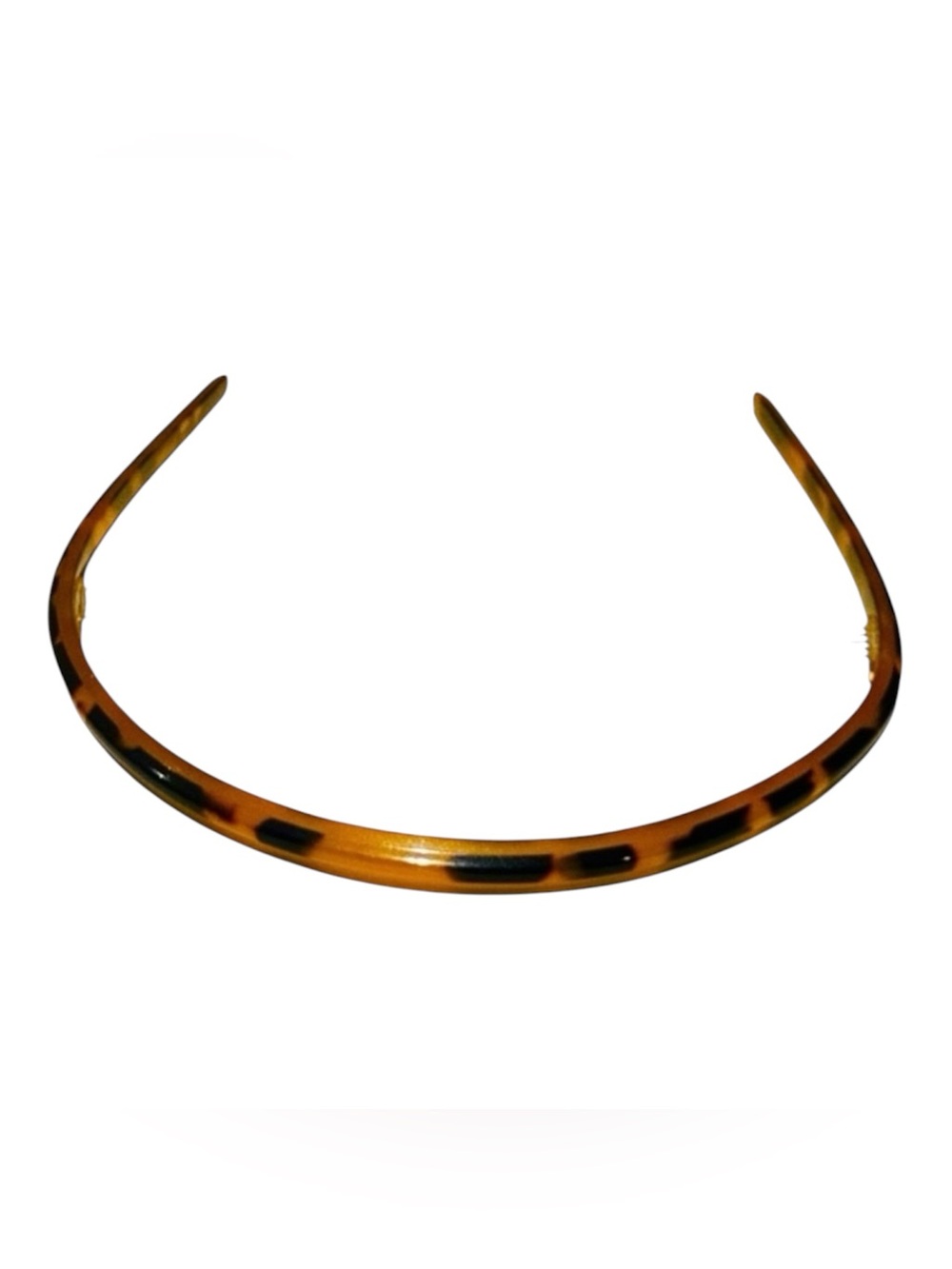 Vintage 1970’s Thin Animal Print French Headband, Handmade Paris, Deadstock‎